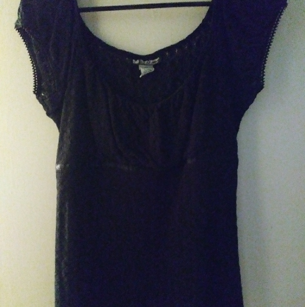 Black lace top